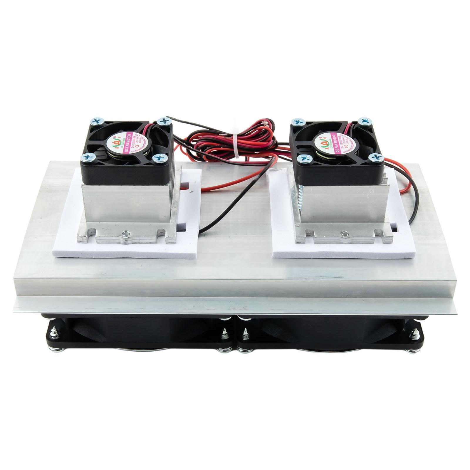 Термоэлектрический Пельтье Охлаждение Полупроводниковое Охлаждение Комплект Двойной Вентилятор